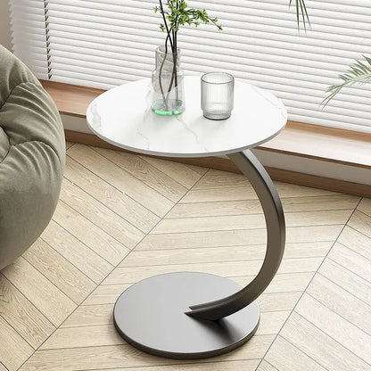 Avelyne Cirka | Table d’appoint ronde renforcée pour le salon et la chambre