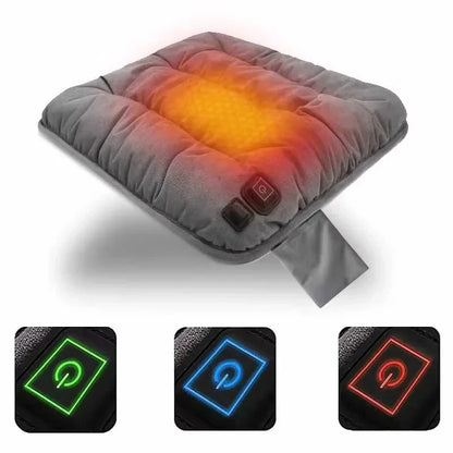 Torvena | Coussin chauffant USB pour siège auto avec chauffage au graphène et 3 niveaux