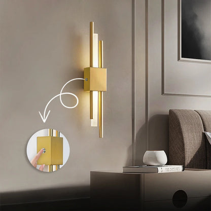 Lumoa Fynn | LED Wall Light with USB Port in Scandinavian Design for Bedroom and Living Area