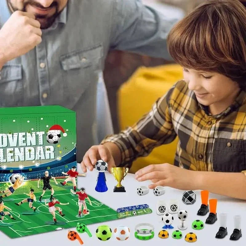 Kickora | Fußball Adventskalender Kinder mit 24 Überraschungen zum Bauen