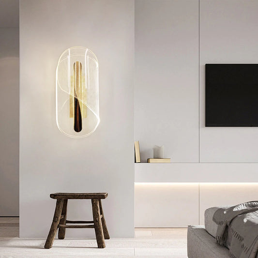 Lirien Alva | Applique LED in acrilico in stile scandinavo per camera da letto e soggiorno