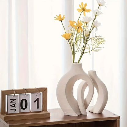 Vaylo Formé | Vaso scultoreo in ceramica stile boho (set da 2)