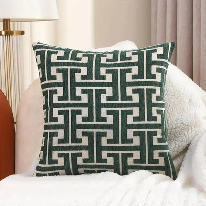 Amarae – Housse de coussin décorative brodée sans rembourrage pour canapé et salon