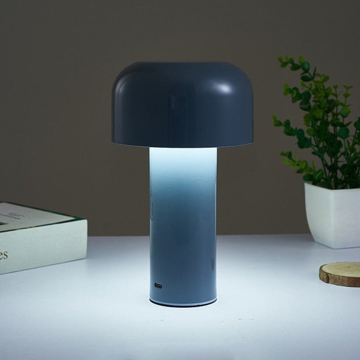 LumoFungo Classico | Lampada da tavolo retrò senza fili dal design italiano a forma di fungo