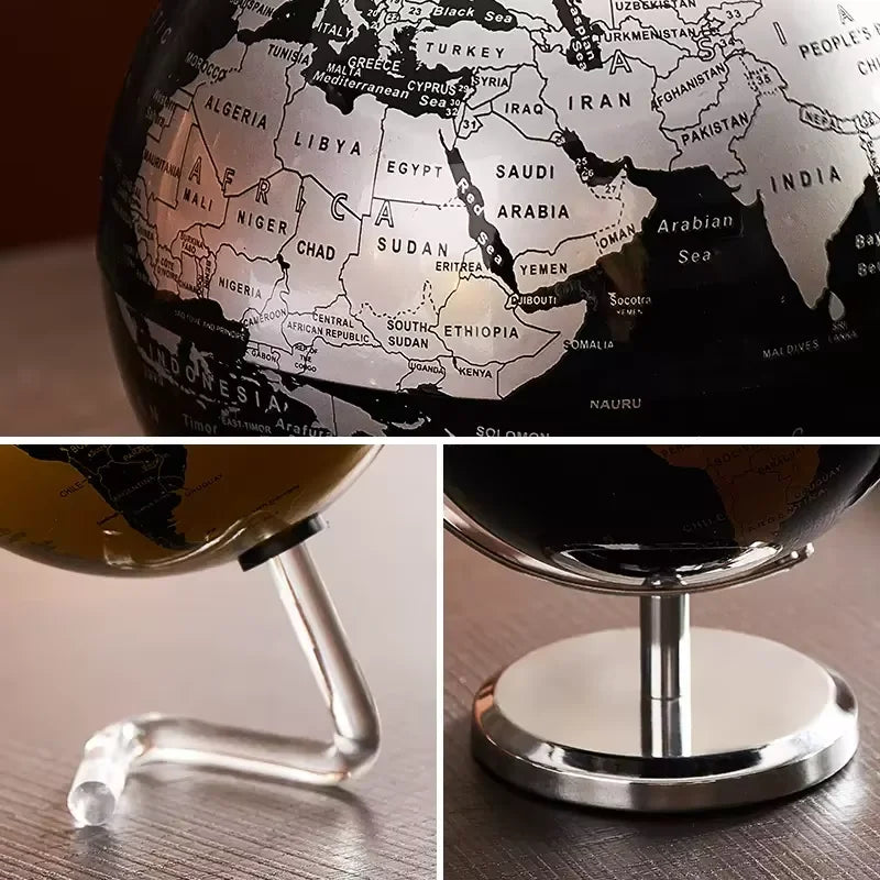 Orbia Globe | Rotating Metal Globe for Desk & Study Area