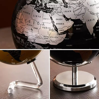 Orbia Globe | Rotating Metal Globe for Desk & Study Area