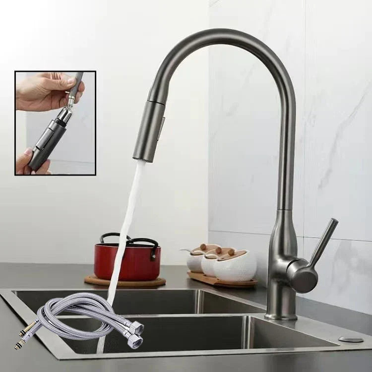 Aqualis – Moderner Ausziehbarer Küchenhahn mit Einziehbarer Handbrause