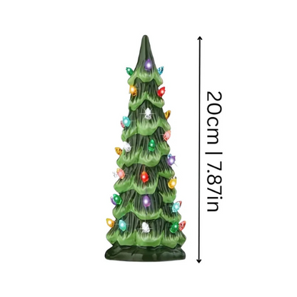 Branela | LED Weihnachtsbaum aus Keramik mit Timer und Batteriebetrieb