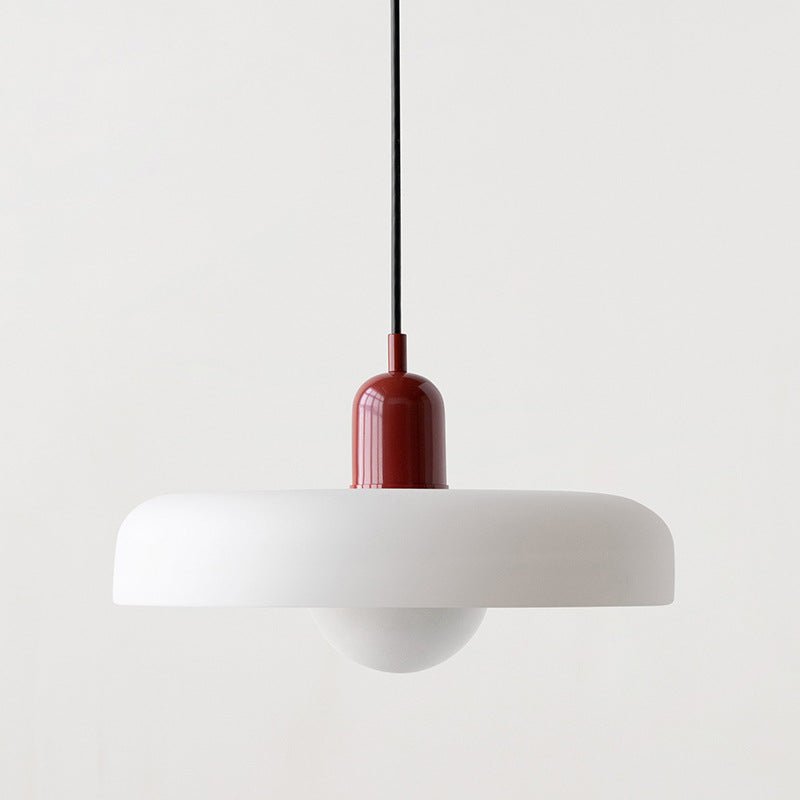 Lunari Halo | Lampada a sospensione in vetro colorato in stile Bauhaus