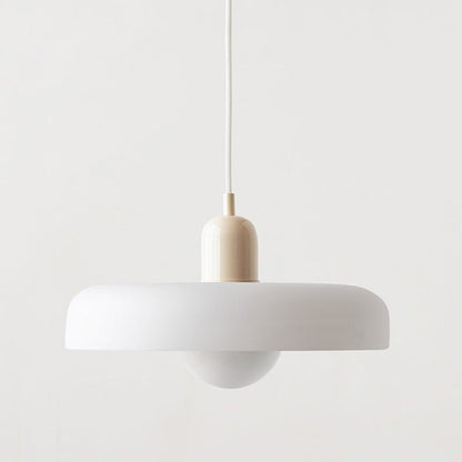 Lunari Halo | Lampada a sospensione in vetro colorato in stile Bauhaus