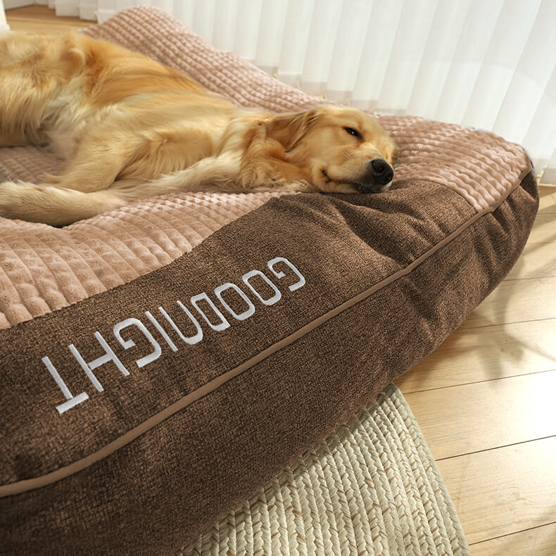 Wauvina | Cuccia ortopedica per cani con bordo, antigraffio, per cani di taglia grande XL–3XL