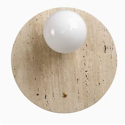 Lampada da parete Wabi-Sabi tono naturale – Lampada minimalista con luce calda
