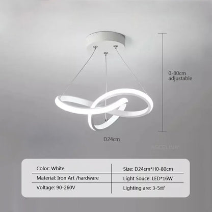 Nivoa Tynn | Lampada a sospensione LED sottile in stile scandinavo per corridoio e soggiorno