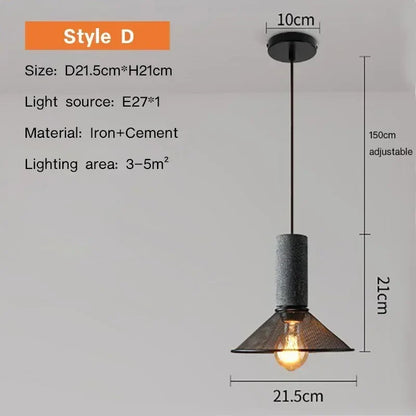 Luxorion | Lampada a sospensione retrò in stile country americano