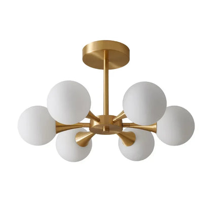 Lunavoire Sphere | LED Ceiling Light with Glass Globe for Living and Bedroom