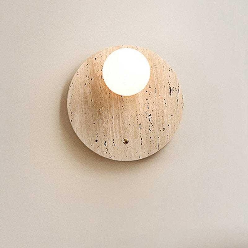 Lampada da parete Wabi-Sabi tono naturale – Lampada minimalista con luce calda