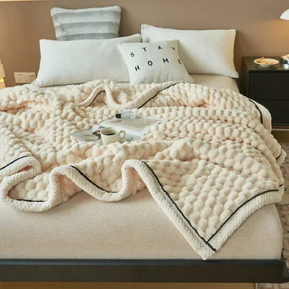 Samtelo | Kuscheldecke aus Turtle-Velours mit Anti-Pilling für Bett und Sofa