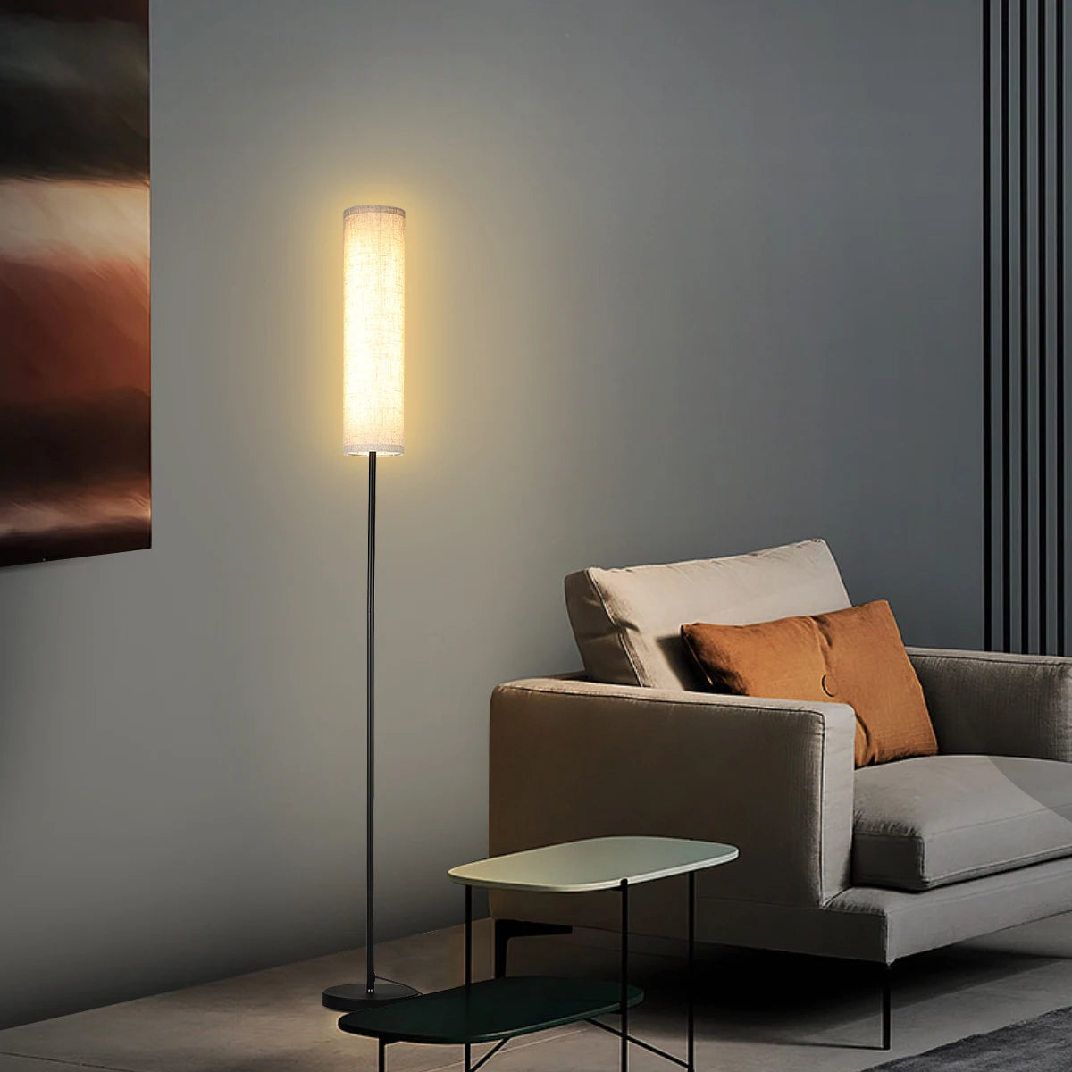 Lumivelo Alto | Lampadaire LED à intensité variable avec télécommande