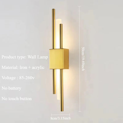 Lumoa Fynn | LED Wall Light with USB Port in Scandinavian Design for Bedroom and Living Area