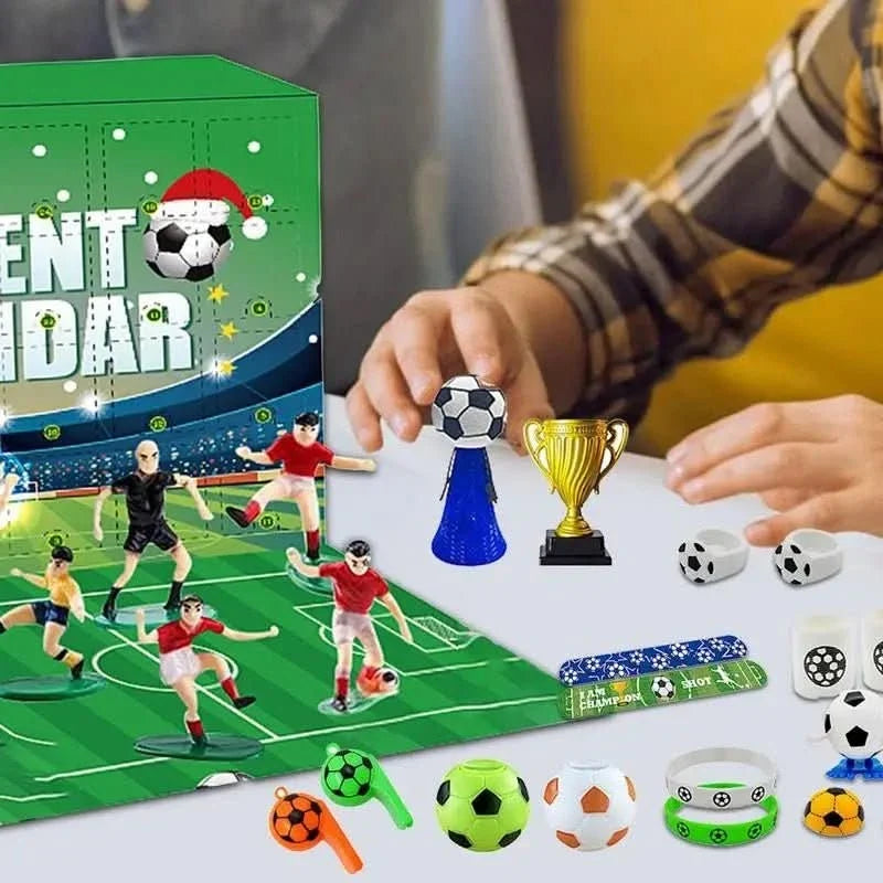 Kickora | Fußball Adventskalender Kinder mit 24 Überraschungen zum Bauen