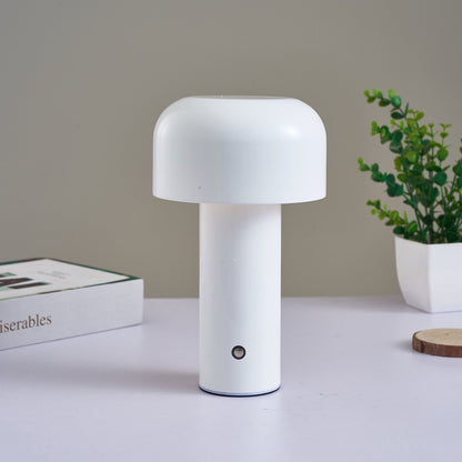 LumoFungo Classico | Lampada da tavolo retrò senza fili dal design italiano a forma di fungo