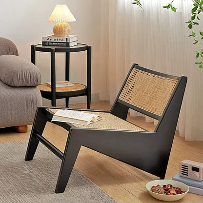 Lunair Canapé | Loungesessel aus Holz & Rattan im französisch-skandinavischen Stil