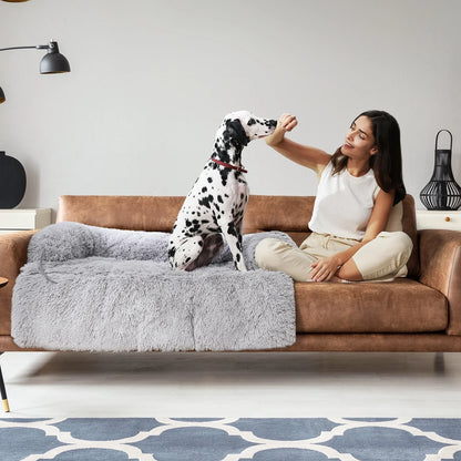 Lit pour chien Pawz Road Fluffy | Coussin de protection pour canapé | Modulaire & lavable | Antidérapant | Pour chiens de toutes tailles