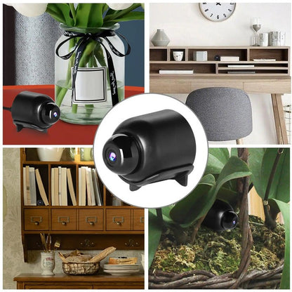 Wachira | Mini telecamera di sorveglianza Wi-Fi con visione notturna, app in diretta e avviso di movimento