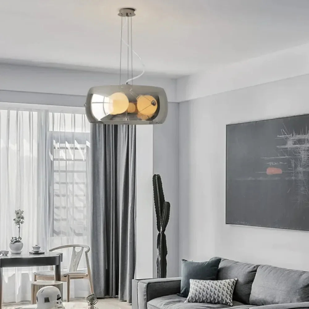 Aurion | Lampada a sospensione LED moderna in vetro per cucina, soggiorno e sala da pranzo