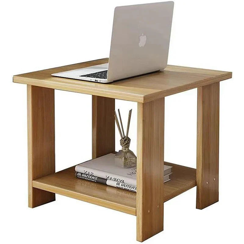 Zenyra | Comodino moderno in legno massiccio con doppio cassetto