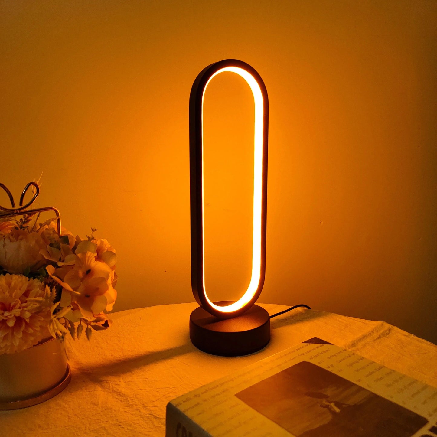 Orvalo Ring | Luce notturna LED dimmerabile con 3 colori di luce