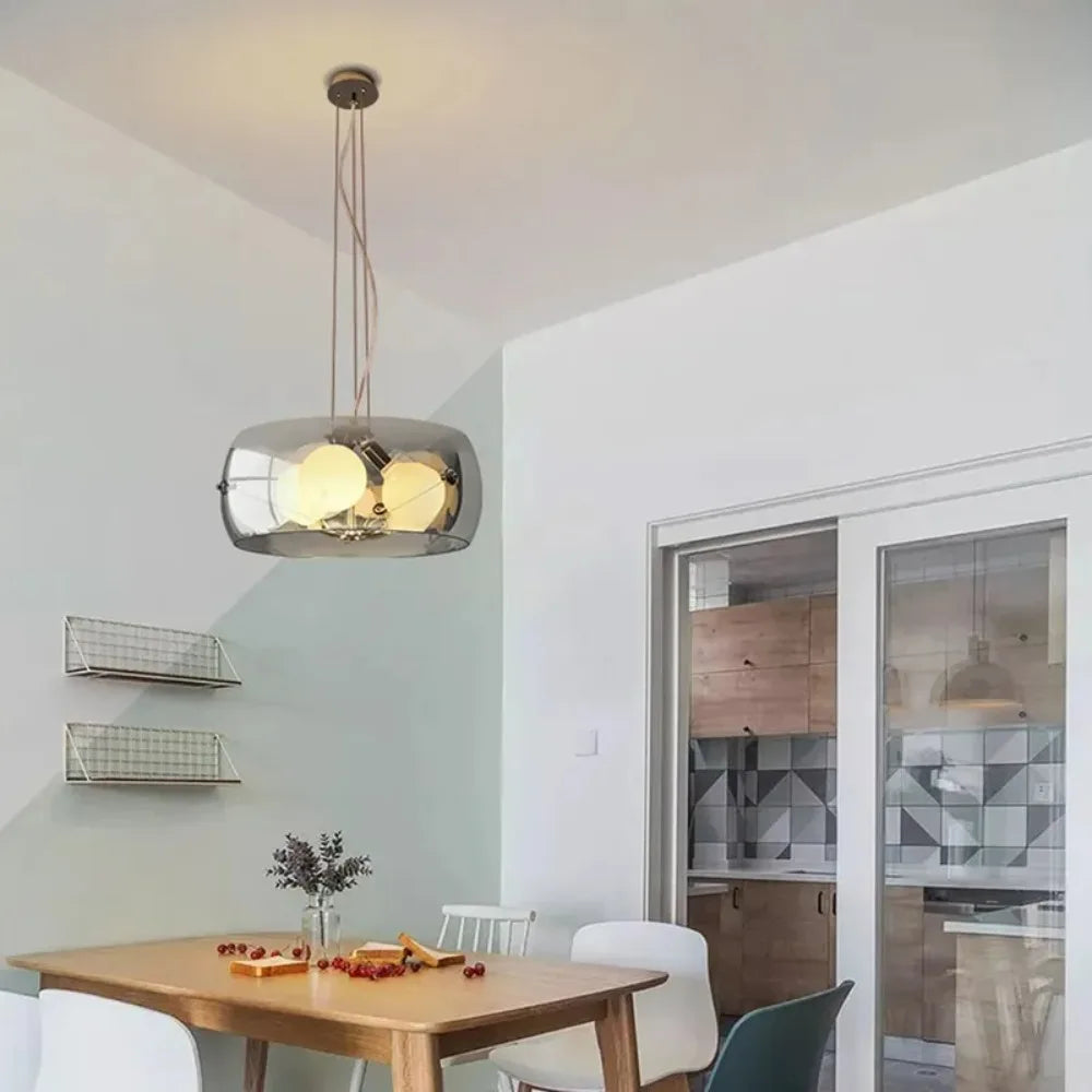 Aurion | Lampada a sospensione LED moderna in vetro per cucina, soggiorno e sala da pranzo