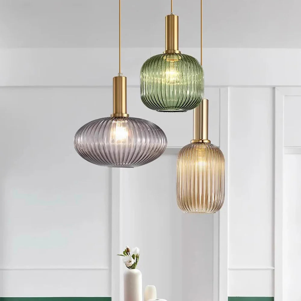 SleekSphere – Pendente in vetro giapponese fatto a mano dal design minimalista