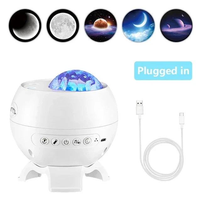 Aurivo | Sternenhimmel Projektor mit Polarlicht, Bluetooth-Lautsprecher und Timer