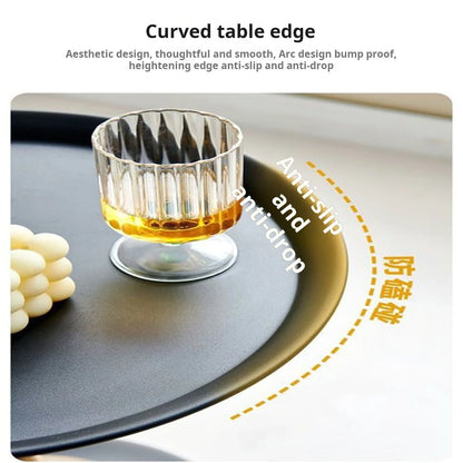 Auranelle | Round Designer Side Table in Light Italian Luxury Style