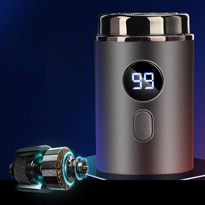 Glatrino | Mini rasoio da uomo con 15 lame, batteria USB, per rasatura a secco e a umido