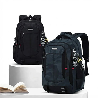 Ranzino | Mochila escolar con compartimento acolchado para portátil y varios bolsillos, M y L