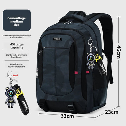 Ranzino | Mochila escolar con compartimento acolchado para portátil y varios bolsillos, M y L