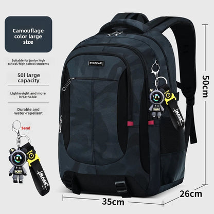 Ranzino | Mochila escolar con compartimento acolchado para portátil y varios bolsillos, M y L