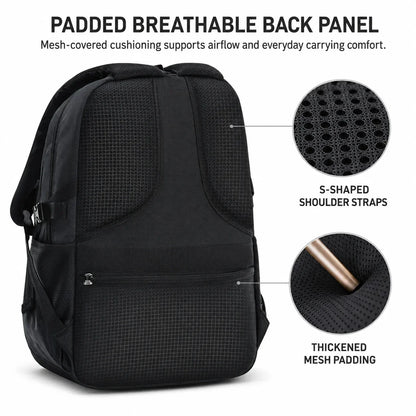 Ranzino | Mochila escolar con compartimento acolchado para portátil y varios bolsillos, M y L