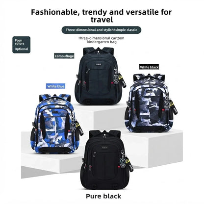 Ranzino | Mochila escolar con compartimento acolchado para portátil y varios bolsillos, M y L