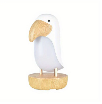 LumoNest Ava | veilleuse LED rechargeable en forme d'oiseau