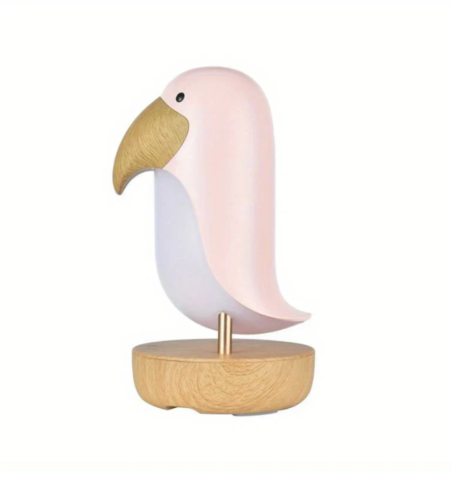LumoNest Ava | veilleuse LED rechargeable en forme d'oiseau