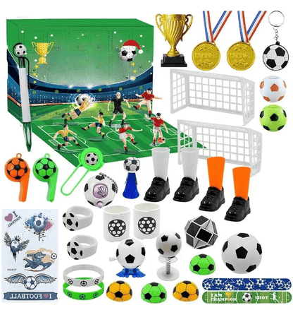 Kickora | Fußball Adventskalender Kinder mit 24 Überraschungen zum Bauen