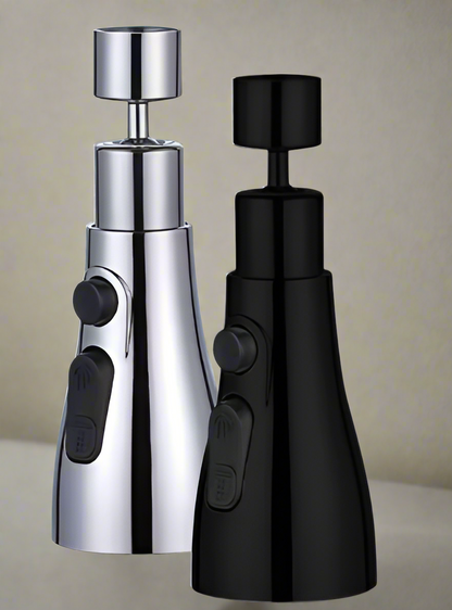 Norvion Arc | Extendable Kitchen Faucet in Black with 360° Rotation & Water-Saving Function