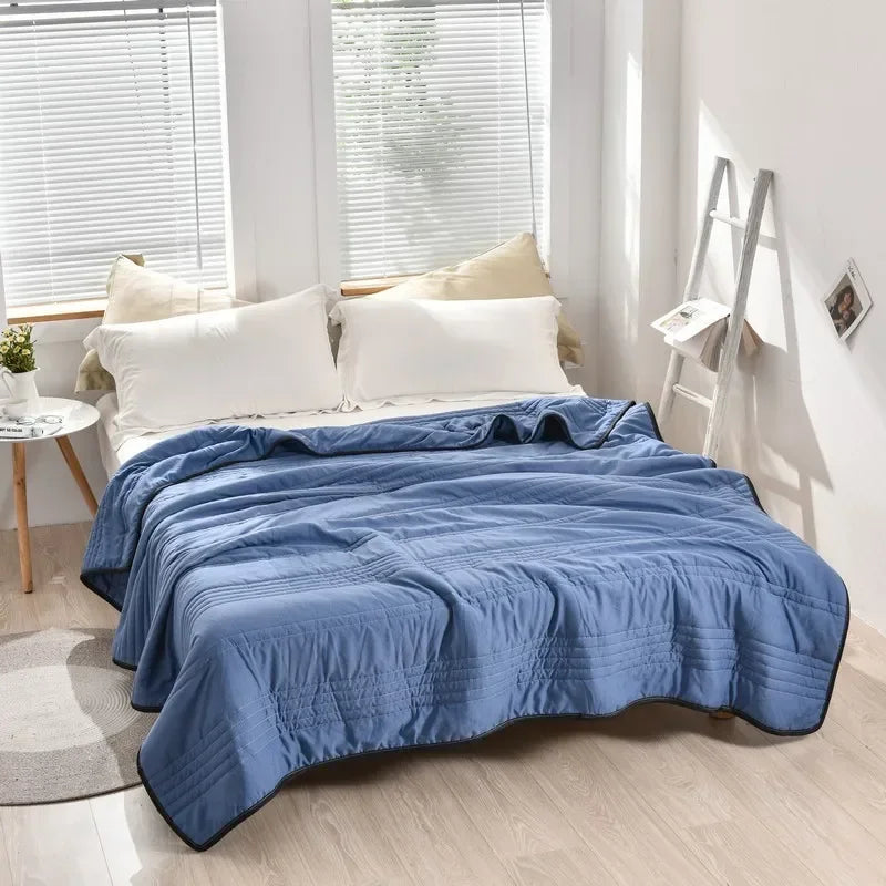 BrisaLyn Lite | Couverture pondérée estivale avec effet rafraîchissant pour nuits chaudes