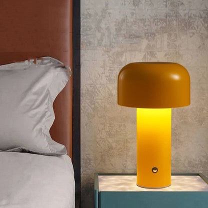 LumoFungo Classico | Lampada da tavolo retrò senza fili dal design italiano a forma di fungo