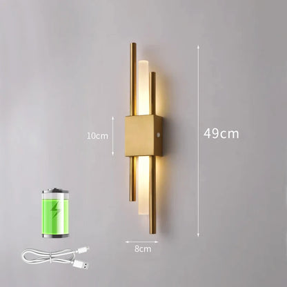 Lumoa Fynn | LED Wall Light with USB Port in Scandinavian Design for Bedroom and Living Area