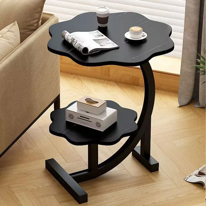 Tivara | Luxury Mini Side Table, Two Levels & Mobile