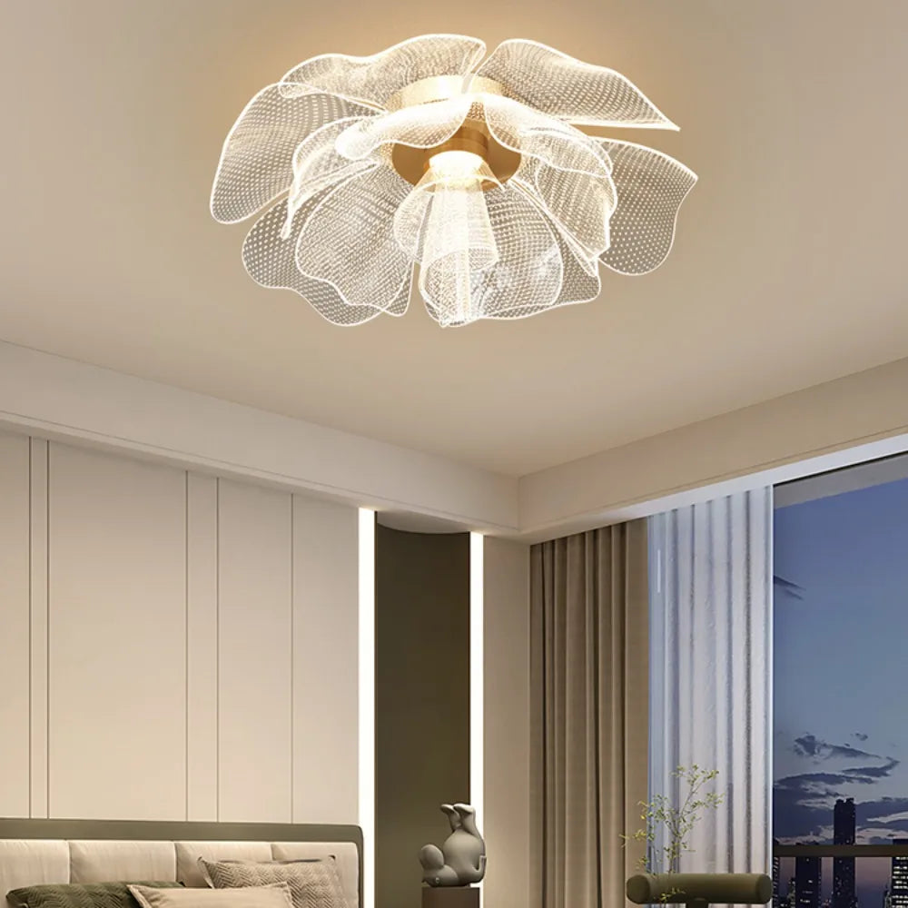 Caelora | Plafonnier LED en forme de fleur pour chambre et salon